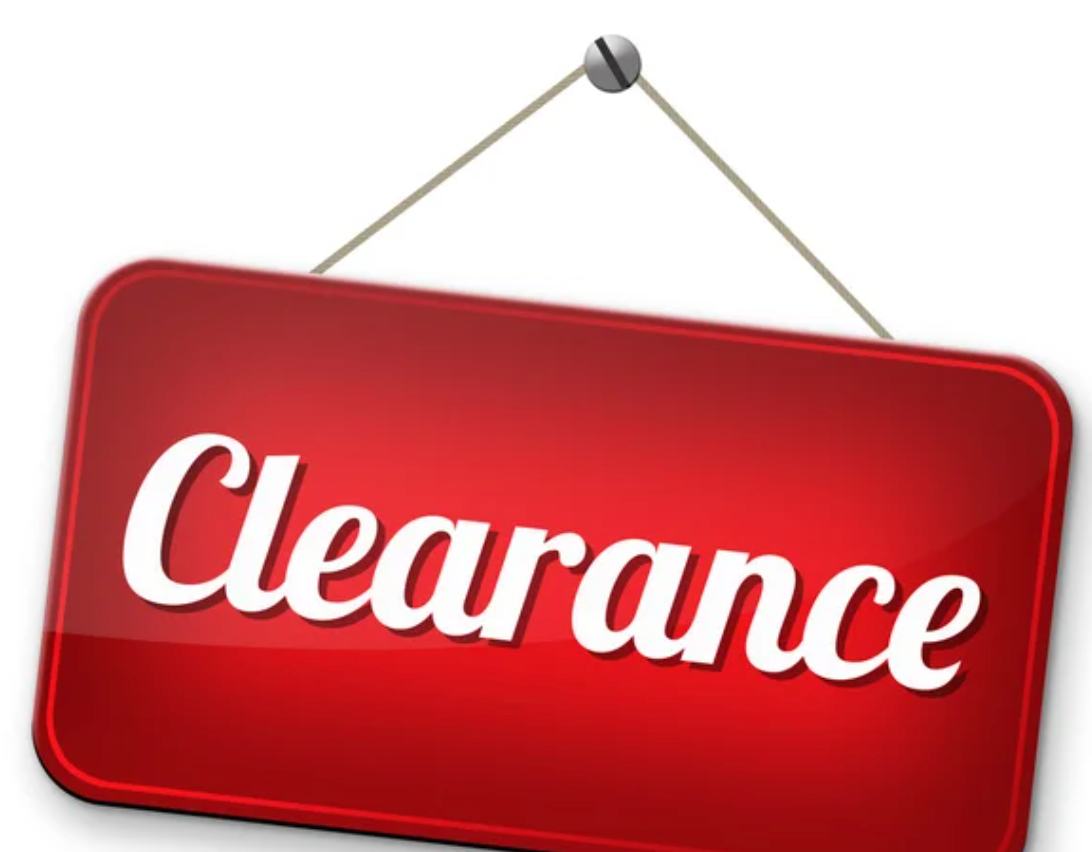 Clearance sale