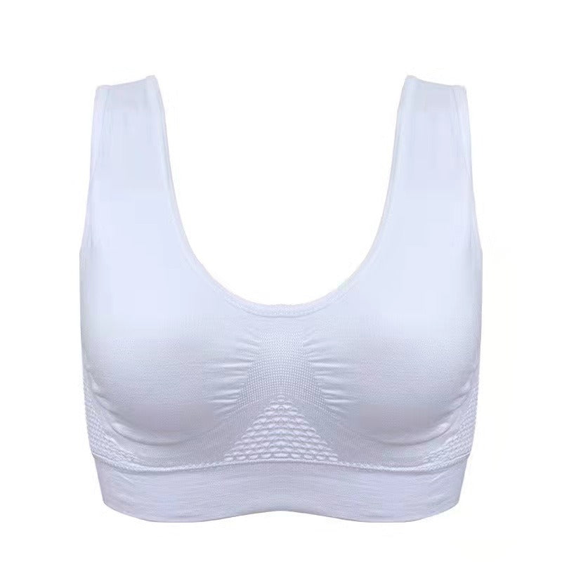 Women's Sport Bra with Mesh Hollow Vent and No Steel Ring for Yoga and Sports - Womenswear, Everyday