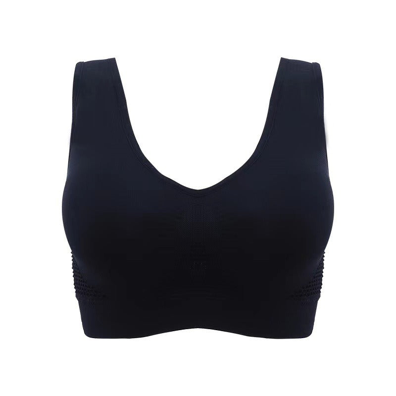 Women's Sport Bra with Mesh Hollow Vent and No Steel Ring for Yoga and Sports - Womenswear, Everyday