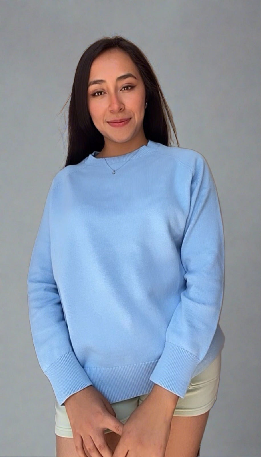 Women's Custom Knitted O-Neck Sweater